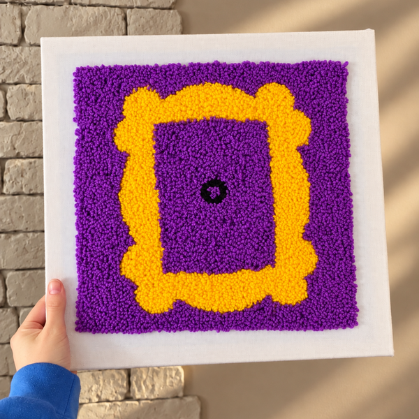 Набір для килимової вишивки &laquo;Фіолетова рамка&raquo; FLUFFI-FRAME-01 фото